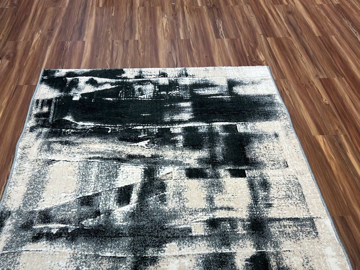 Midnight Grid Modern Carpet & Rug 4x6