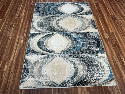 Halo Texture Modern Carpet & Rug 4x6