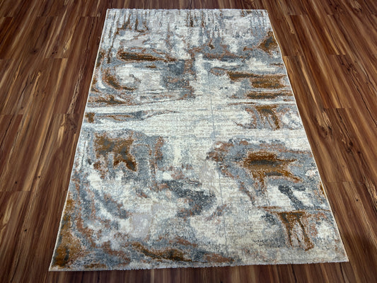 Blush Alloy Modern Carpet & Rug 4x6