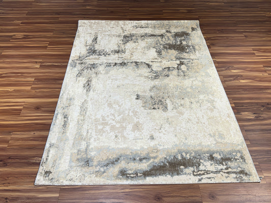 Silver Modern Carpet & Rug 6x9