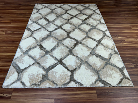 Satin Modern Carpet & Rug 5x7