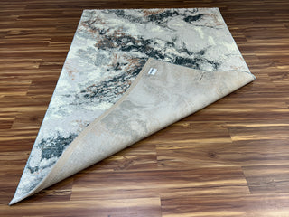 Silver Modern Carpet & Rug 5x7