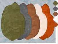 Curl Irregular Hand Tufted Carpet