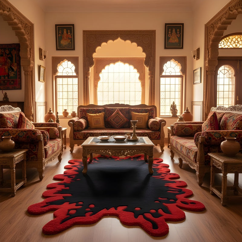 Ovia Irregular Hand Tufted Carpet & Rug