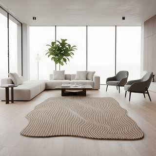 Velvet Irregular Hand Tufted Carpet & Rug