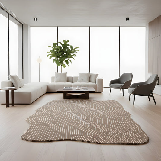 Velvet Irregular Hand Tufted Carpet & Rug