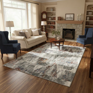 Chrome Petal Modern Carpet & Rug 4x6