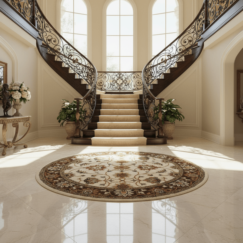 Fluffova Round Hand Tufted Carpet & Rug