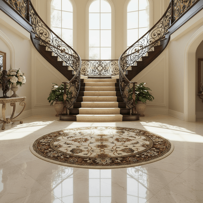 Fluffova Round Hand Tufted Carpet & Rug