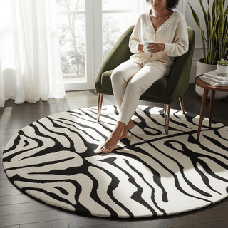 Luxmora Round Hand Tufted Carpet & Rug