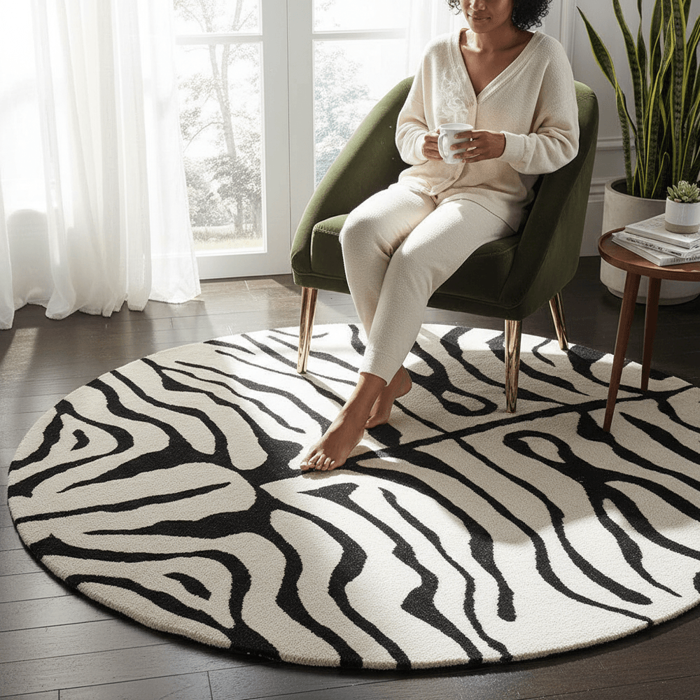 Luxmora Round Hand Tufted Carpet & Rug