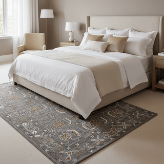 Tangerine Greyish Premium Hand Tufted Carpet