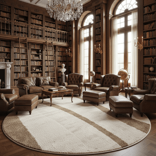 Essence Round Shaggy Carpet & Rug