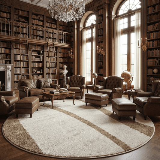 Essence Round Shaggy Carpet & Rug