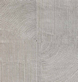 Premium quality Modern Abstract Grey  Curves Hand Tufted Rug