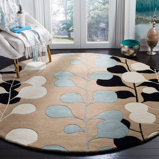 UrbanVelour Round Carpet for Living Room