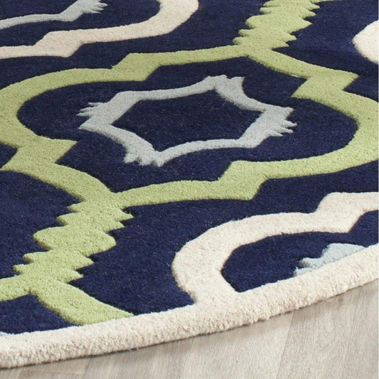 Halorix Round Hand Tufted Carpet & Rug
