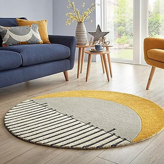 Snugvero Round Hand Tufted Carpet & Rug