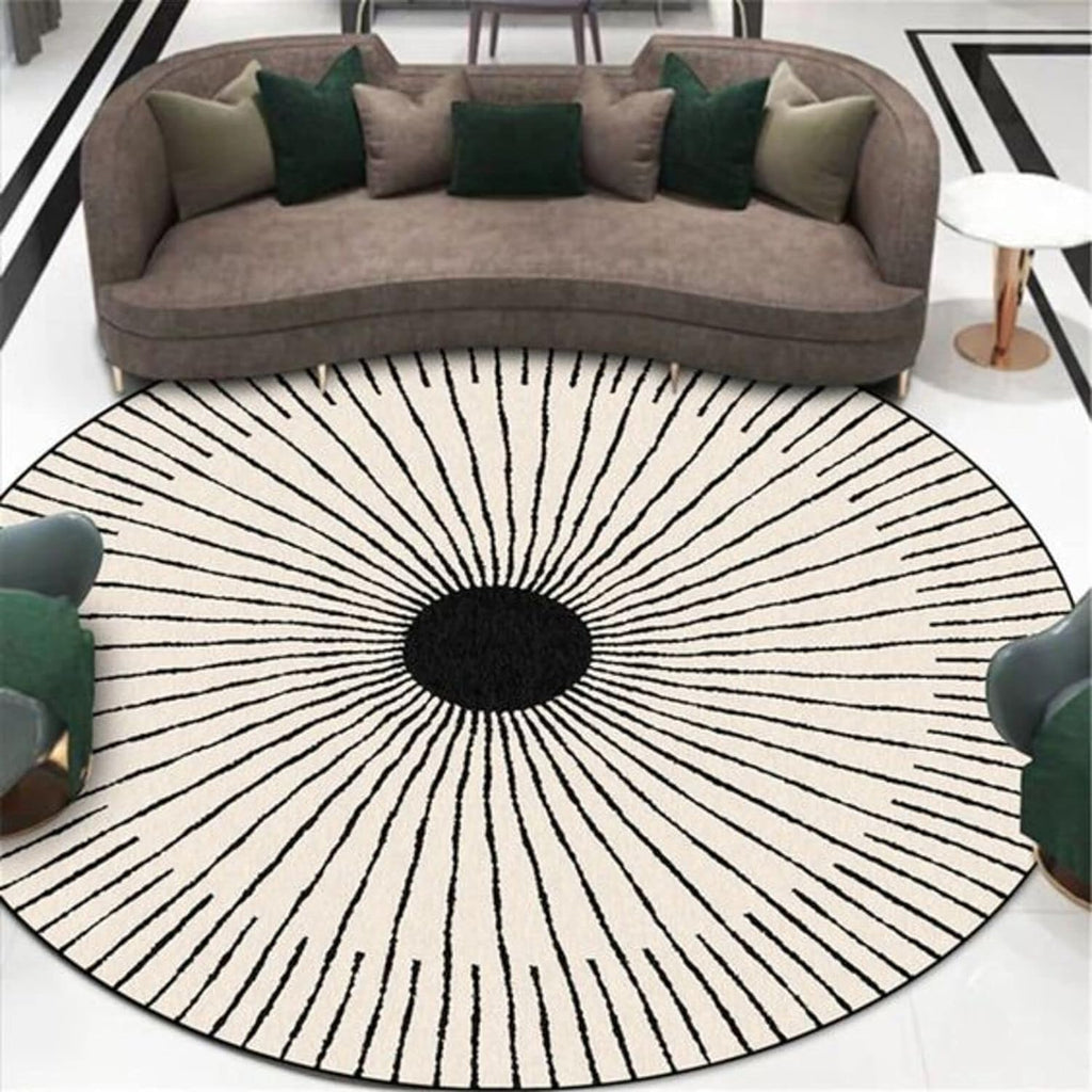 Softique Round Hand Tufted Carpet & Rug