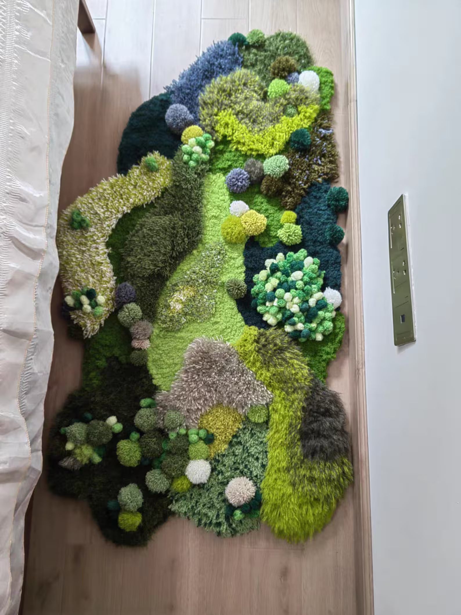 Blush Moss Hand Tufted Carpet & Rug