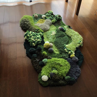 Blush Moss Hand Tufted Carpet & Rug