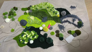 Blush Moss Hand Tufted Carpet & Rug