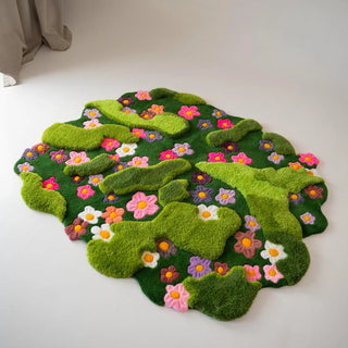 Meadow Moss Hand Tufted Carpet & Rug