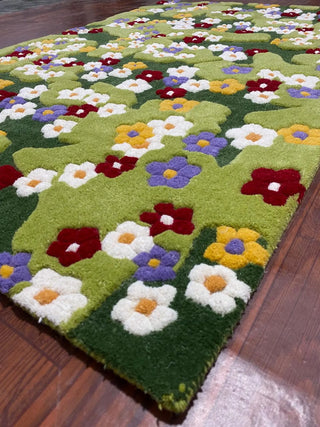 Emerald Moss Hand Tufted Carpet & Rug