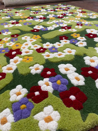 Emerald Moss Hand Tufted Carpet & Rug