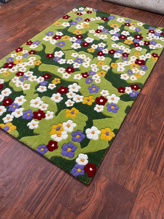 Emerald Moss Hand Tufted Carpet & Rug