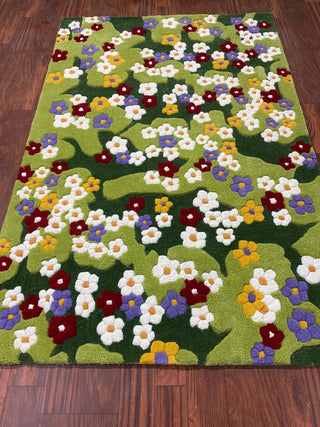 Emerald Moss Hand Tufted Carpet & Rug