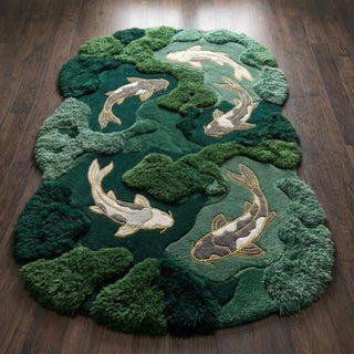 Eme Moss Hand Tufted Carpet & Rug