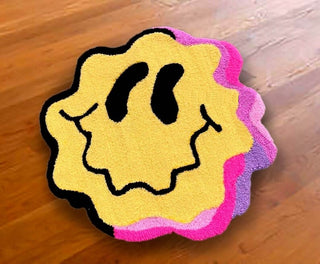 Smiley Face High Quality hand Tufted Rug