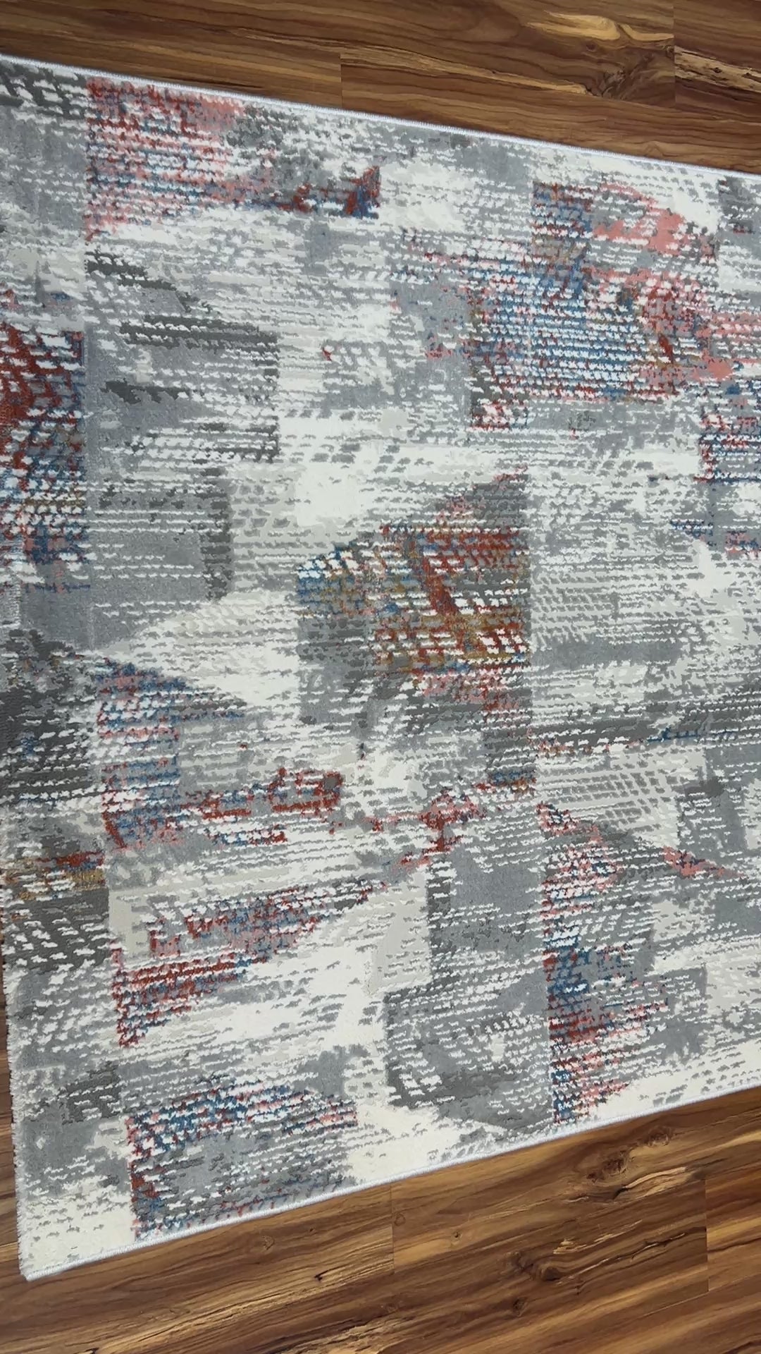 Chrome Petal Modern Carpet & Rug 4x6