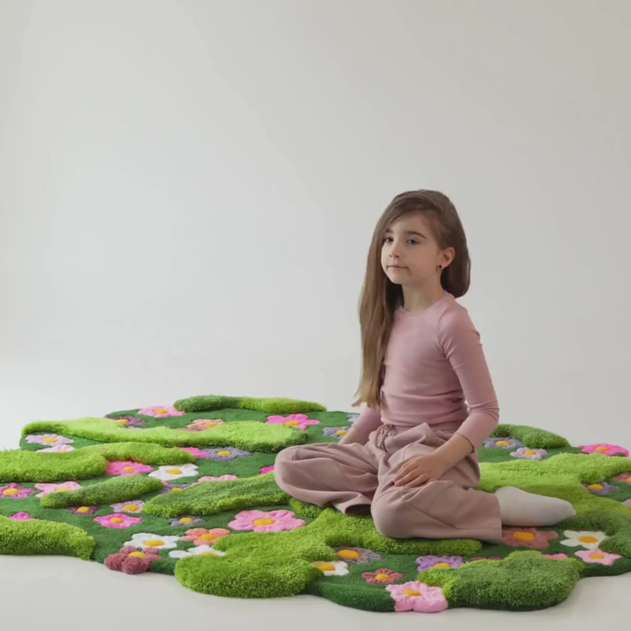 Meadow Moss Hand Tufted Carpet & Rug