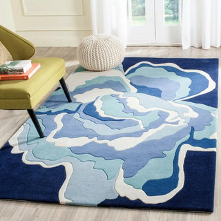 Aqua Splash Hand Tufted Carpet