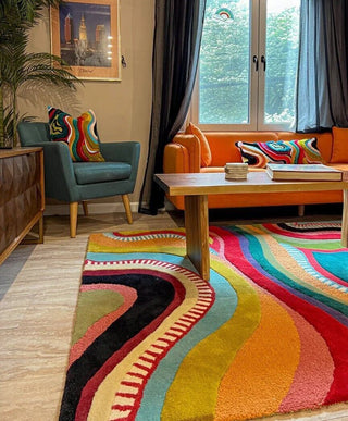 Irregular Multicolour Rug High Quality Premium Carpet