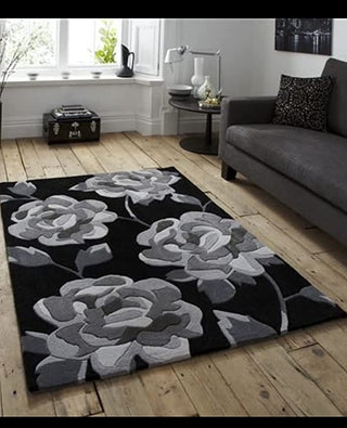 Black Beauty Hand Tufted Carpet