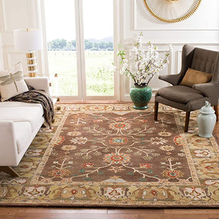 Hand Tufted Modern Design Wool Carpet for Living Room, Bedroom, Drawing Room and Hall  - brown Persian