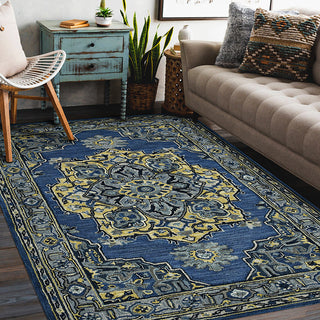 Beautiful Boho Blues Premium Hand Tufted Carpet