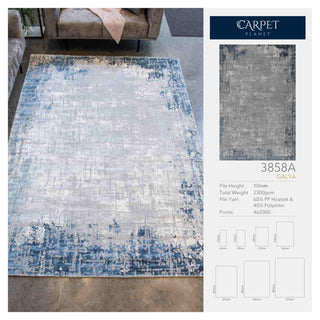 Galya Carpet Blue Grey